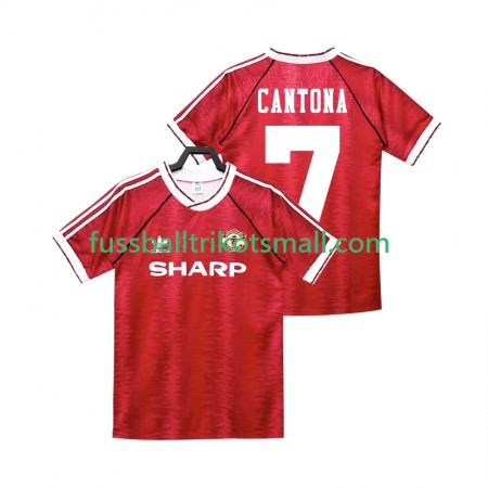 Fußballtrikots Manchester United CANTONA 7 1992 Retro 1990 Kurzarm Heimtrikotsatz kaufen